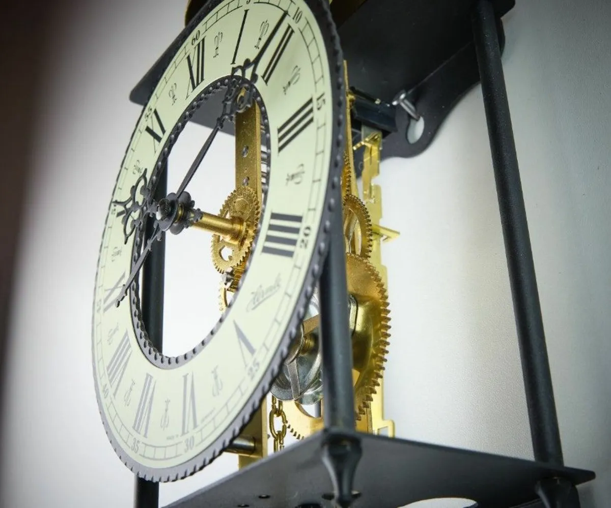 Hermle Skeleton-Design Pendulum Wall Clock - Image 2