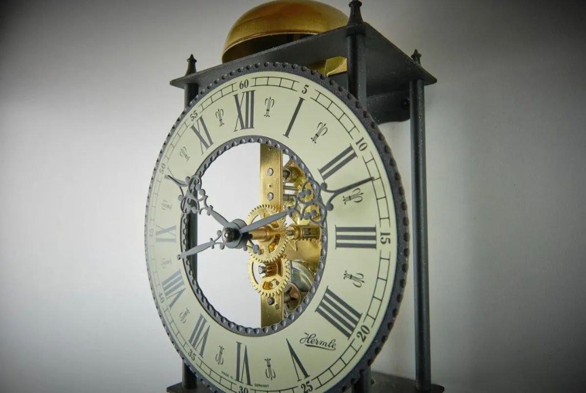 Hermle Skeleton-Design Pendulum Wall Clock - Image 3
