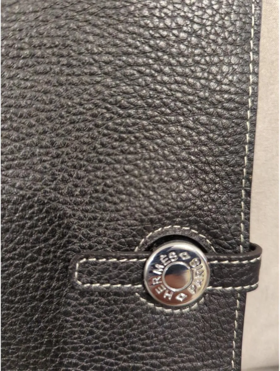 Hermes Leather Dogon Wallet Black Leather - Image 2
