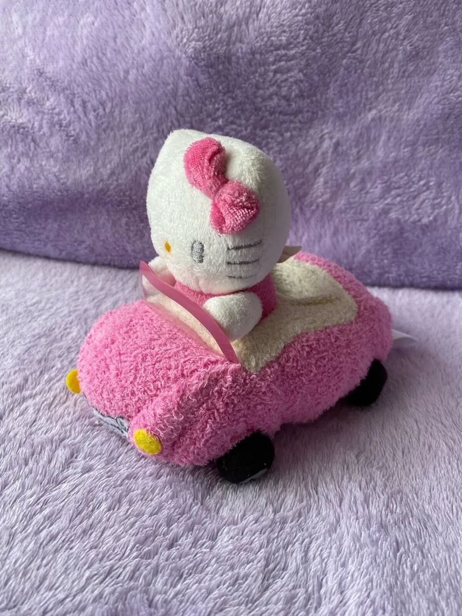 Hello Kitty Mini Car Plush Phone Holder/ Toy - Image 3