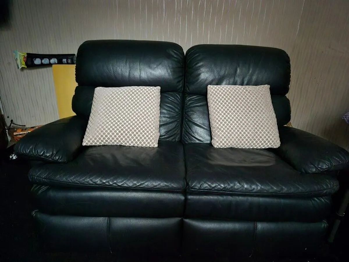 2 seater leather recliner sofa