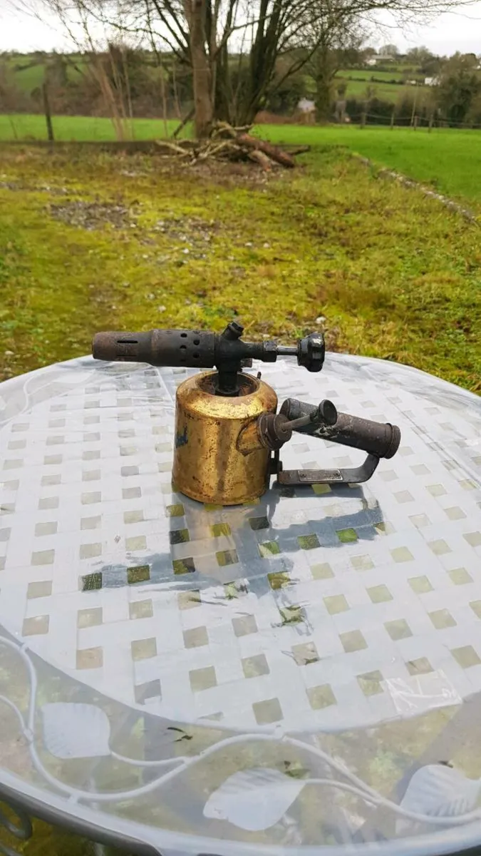 Vintage brass tool blow torch