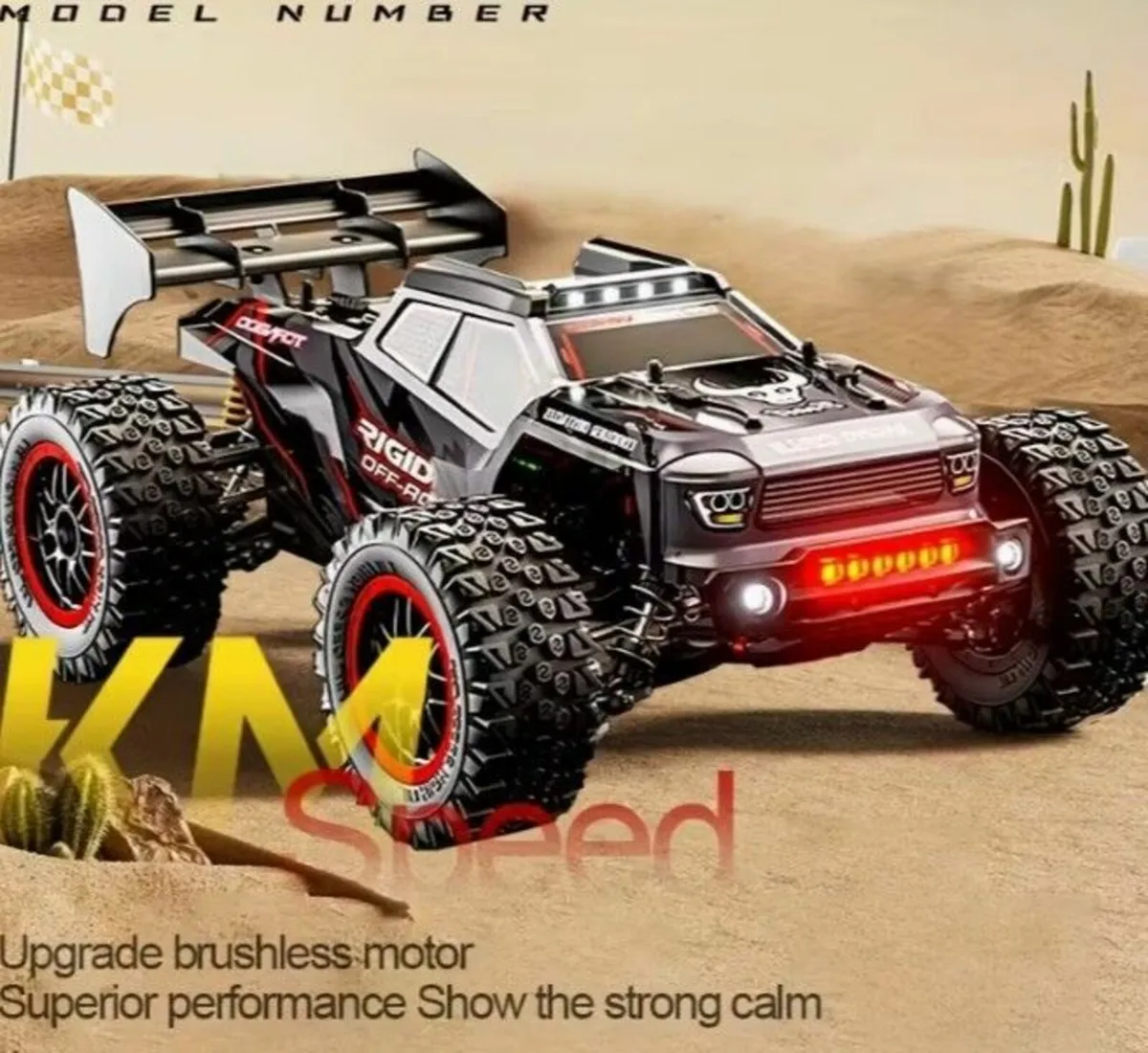 80KM High-Speed 4WD RC Car Brushless Motor Off-Roa - Image 4