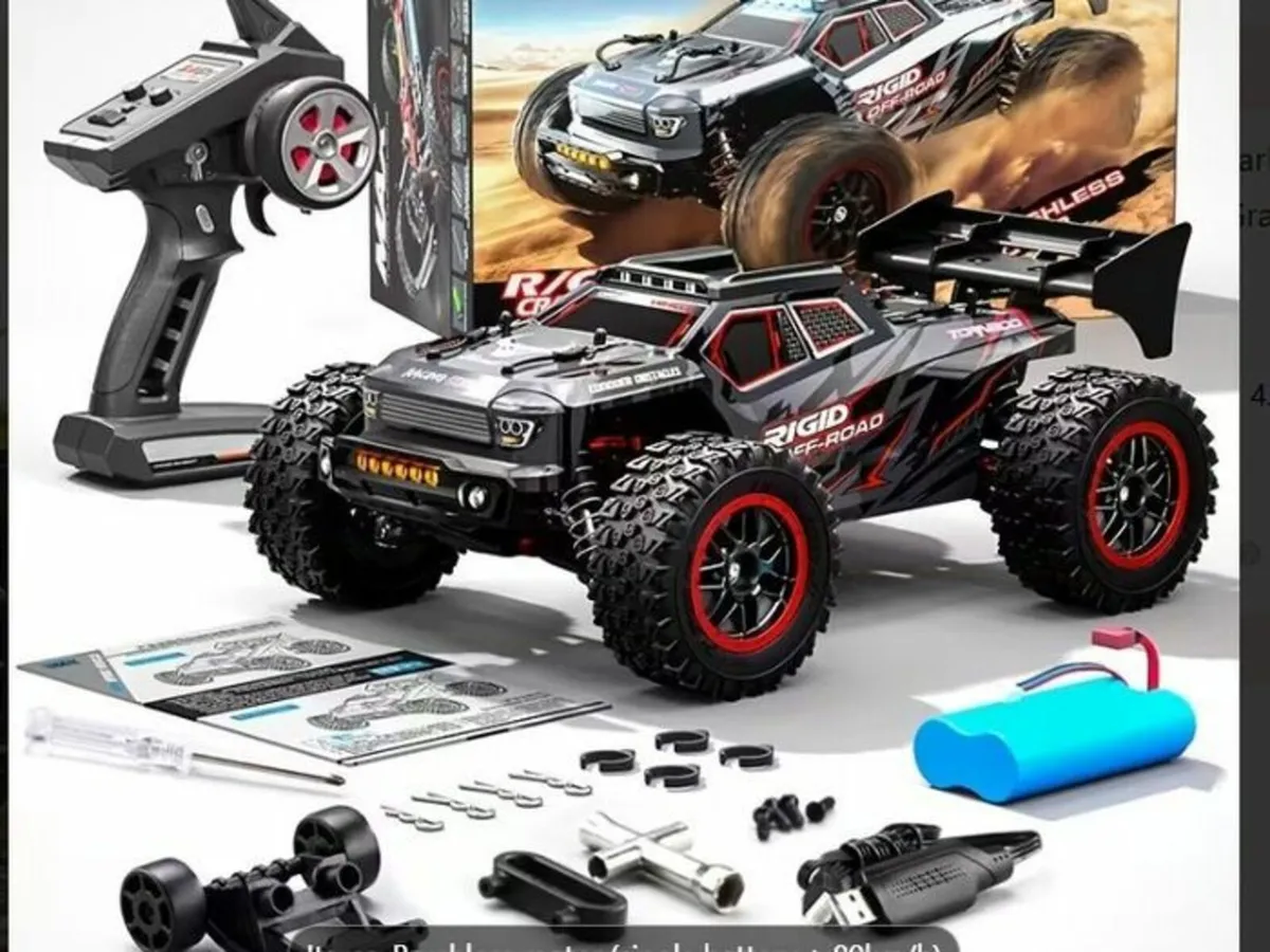 80KM High-Speed 4WD RC Car Brushless Motor Off-Roa - Image 1