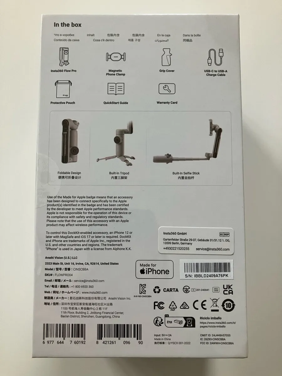 insta 360 flow pro, brand new! - Image 3