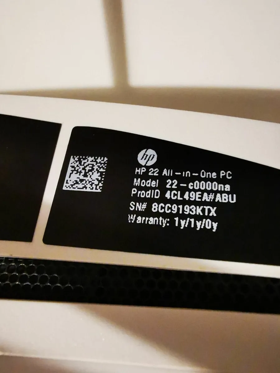 PC HP All-in-One - 22 -  8gb memory - 256gb ssd - Image 2