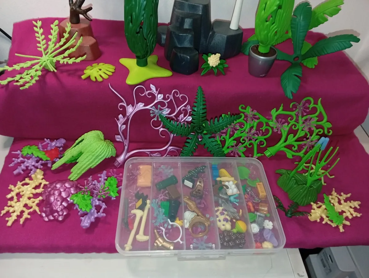 Playmobil Large Collection Of Trees Shrubs Flowers - Image 2