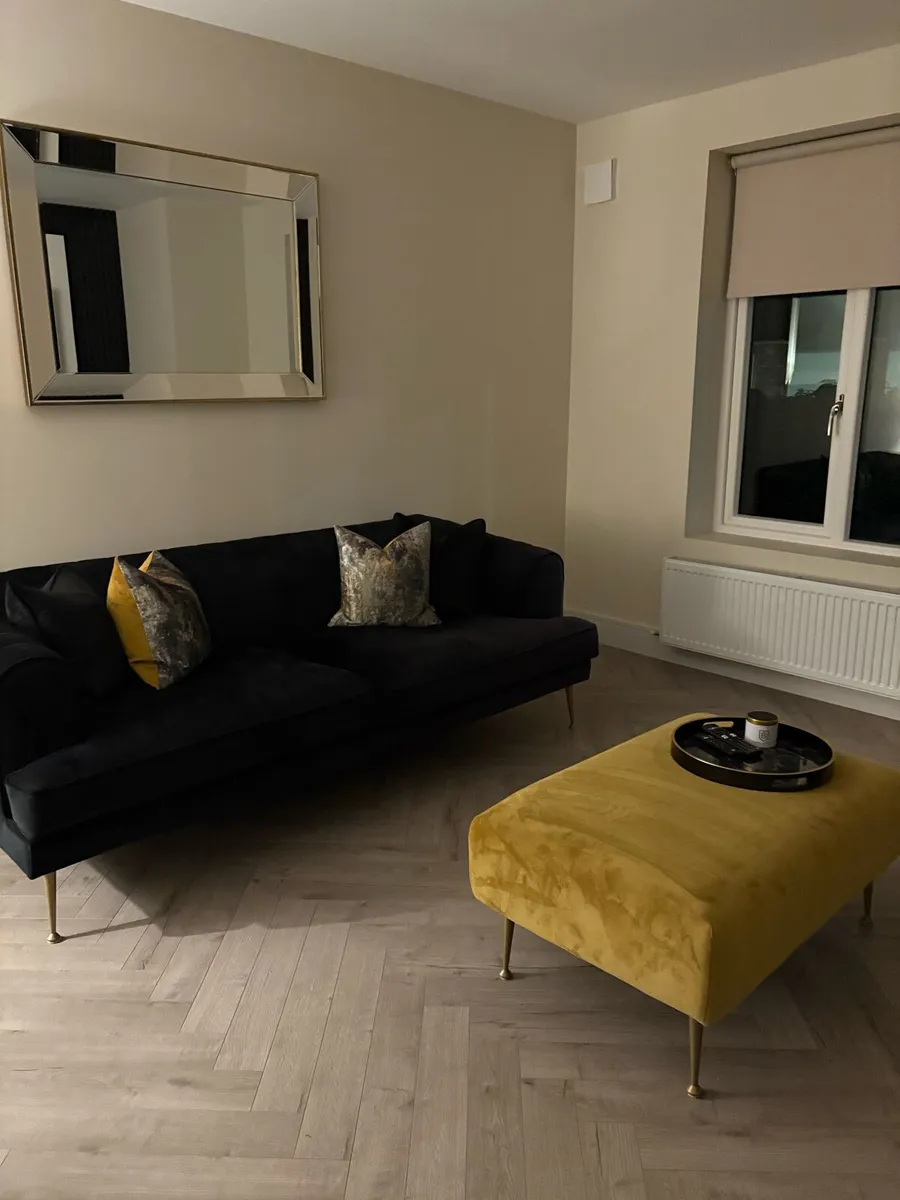 Black Sofa & Two person Cuddler - Image 4