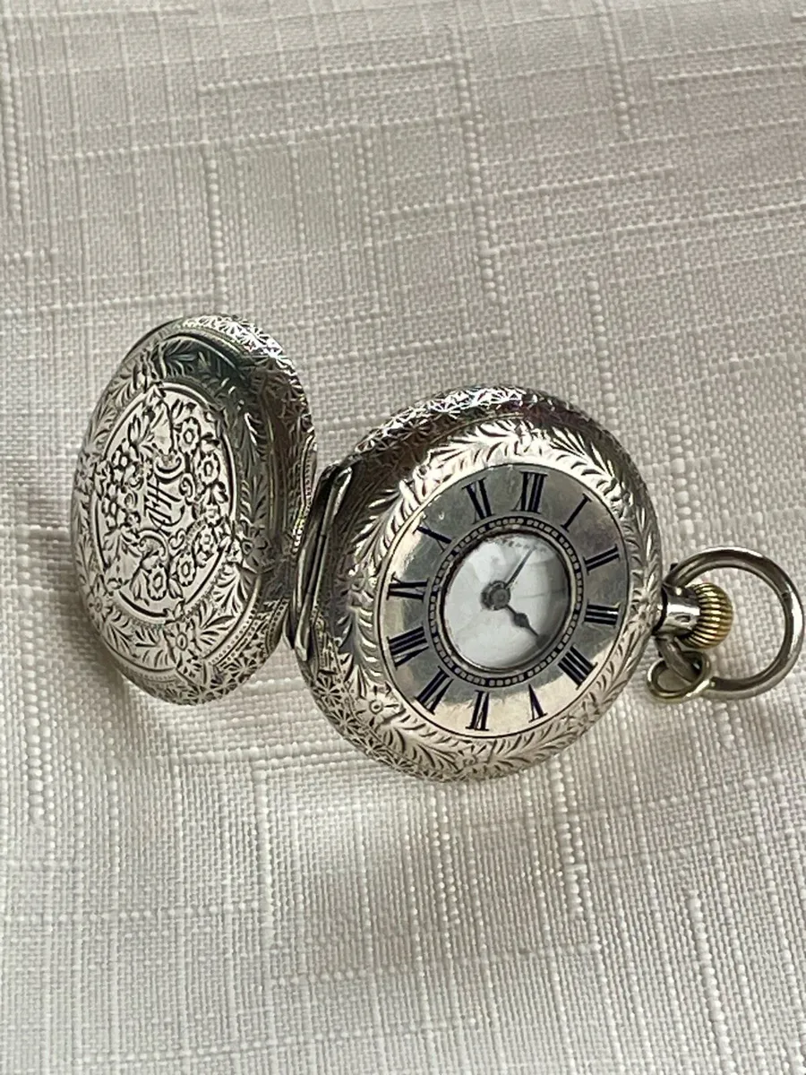 Antique Silver Pocket Watch - Image 3