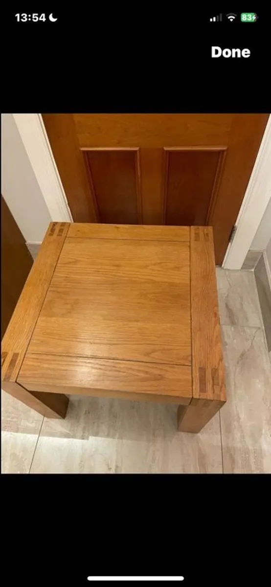 solid wood side table - Image 1
