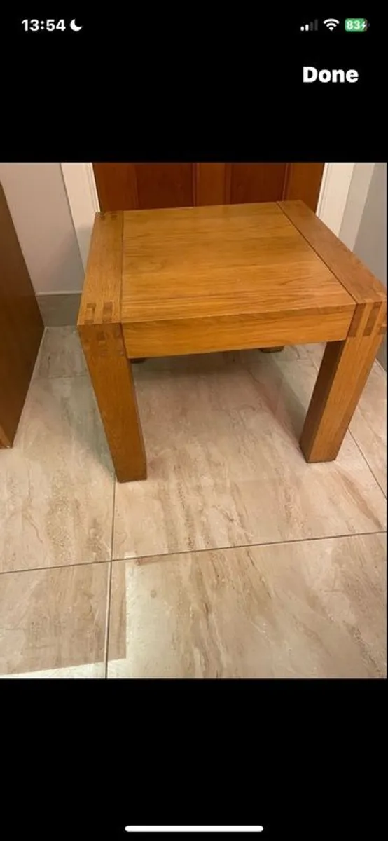 solid wood side table - Image 2