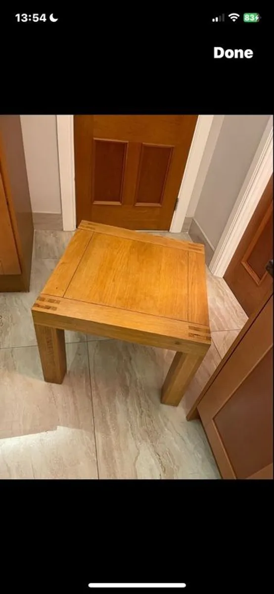 solid wood side table - Image 3