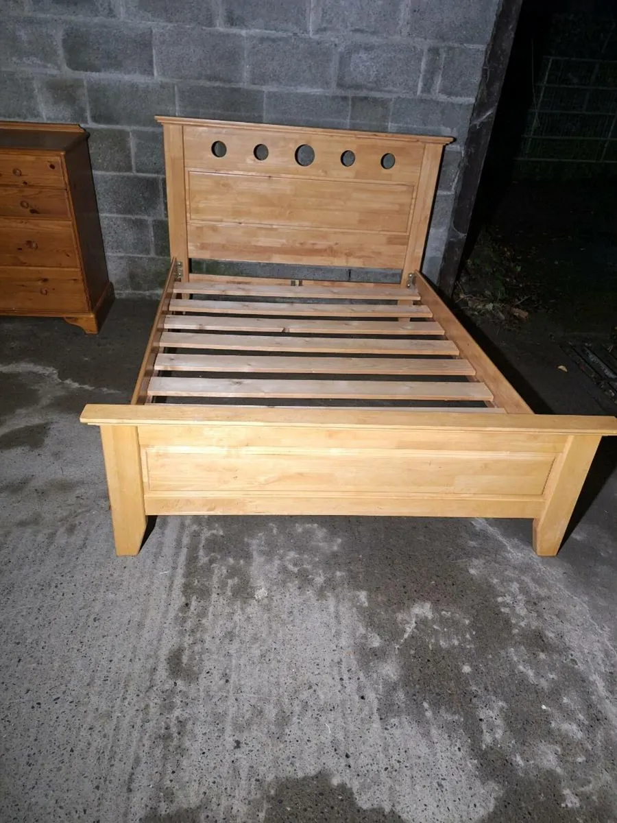 Double bed frame (DELIVERY) - Image 1