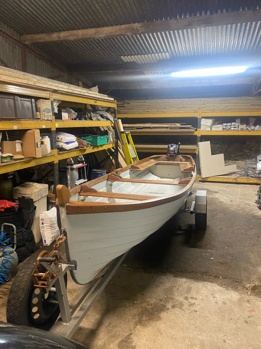 17.5 foot lake boat, trailer and 9.9 Yamaha engine - Image 1