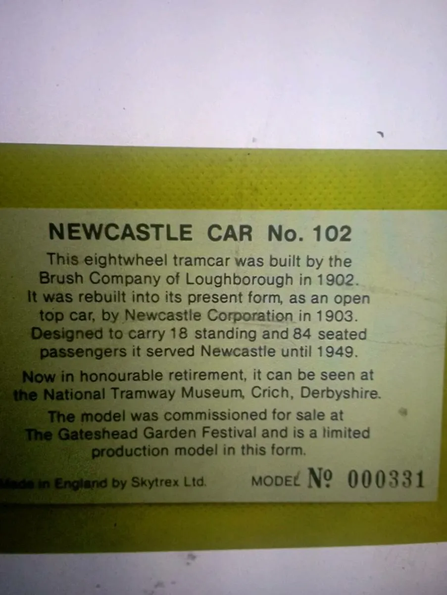 LIMITED EDITION. MEATAL GEATSCEAL TRAM - Image 4