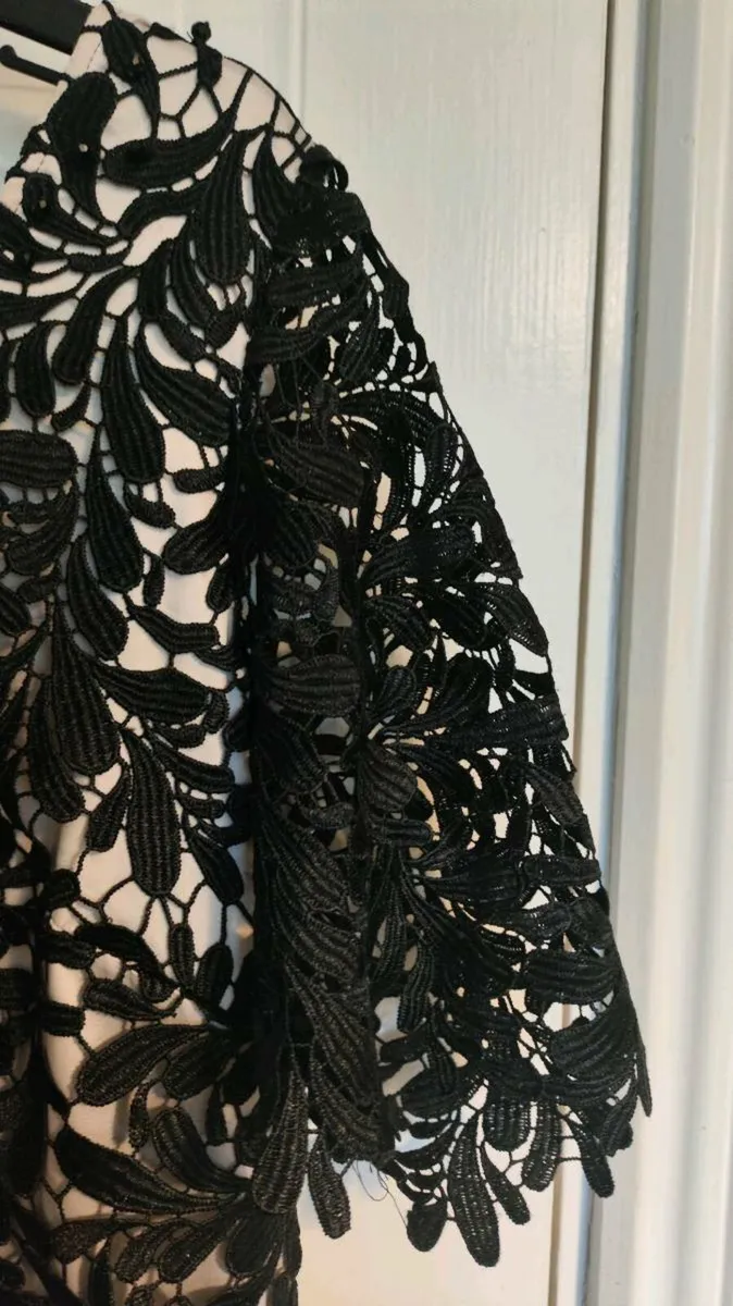 ✨ Jacques Vert Black Lace Dress – UK20 – Timeless - Image 4