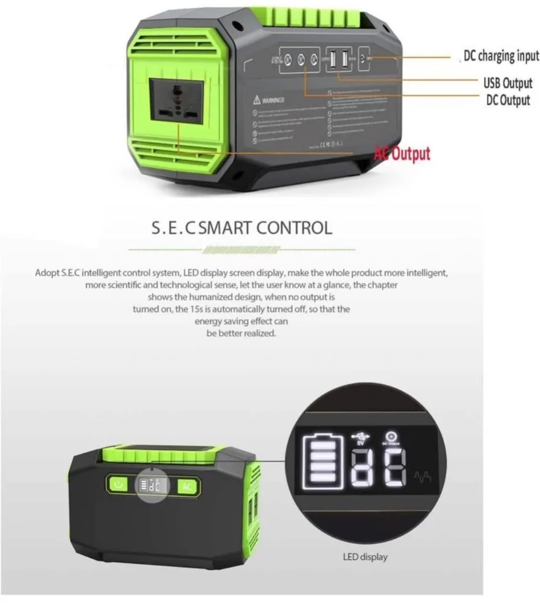 200W Portable Power Station – 145Wh Capacity - Image 2