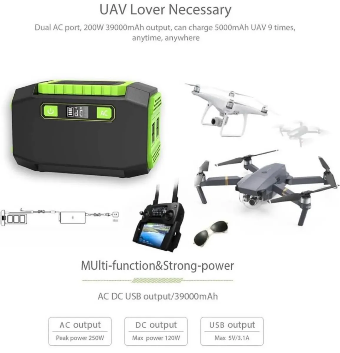 200W Portable Power Station – 145Wh Capacity - Image 3