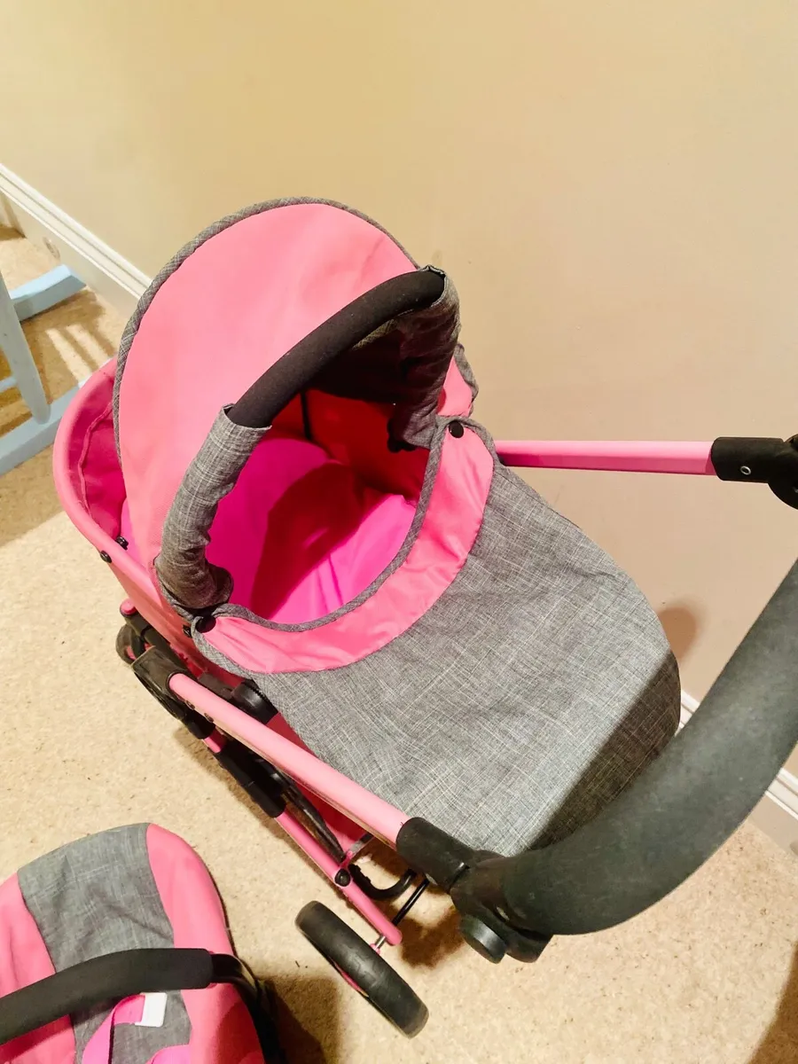 Toy pram and double buggy (doll bundle) - Image 3