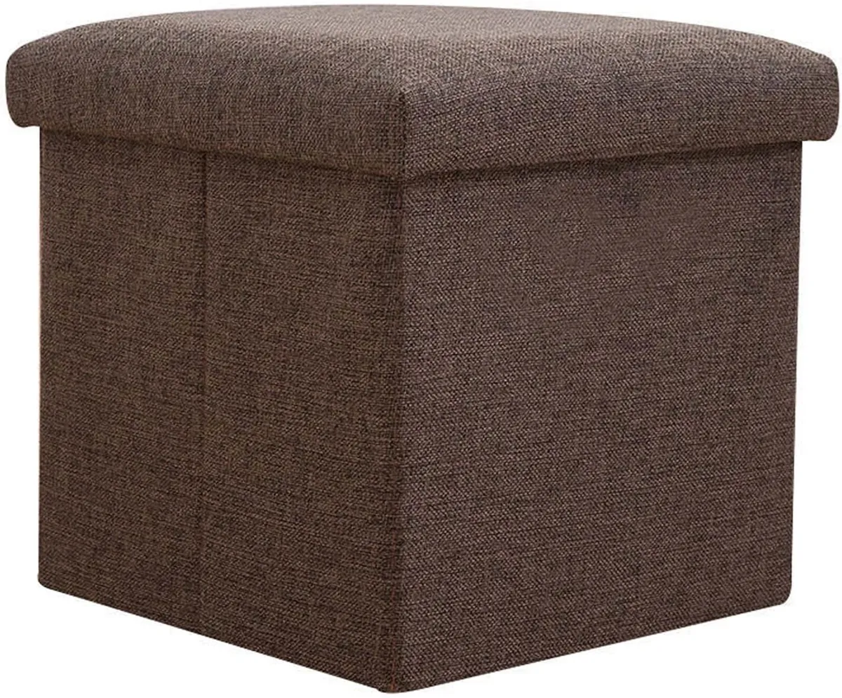 Brown Ottoman Bench with Storage - Image 1