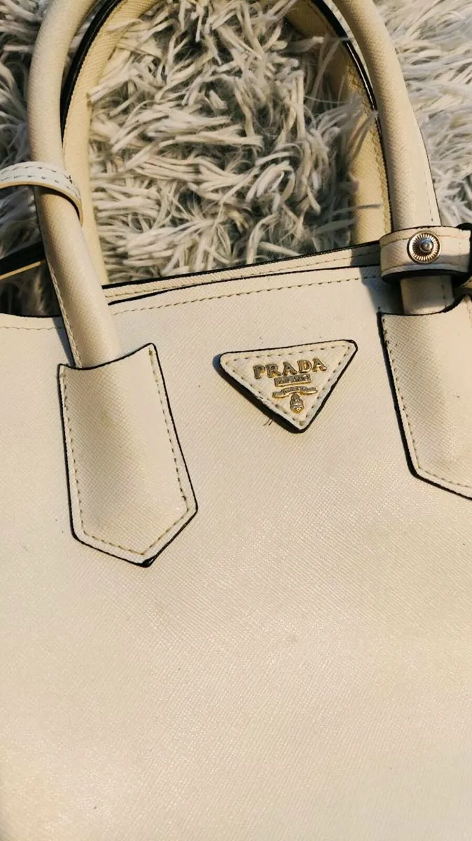 Elegant White Handbag + Wallet Set (Prada-inspired - Image 3