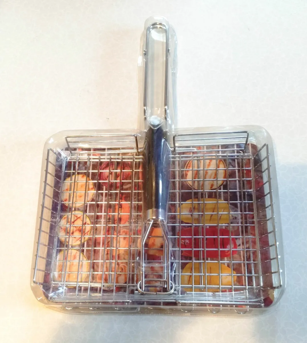 GRILL MEISTER BARBECUE GRILL BASKET (NEW). - Image 1