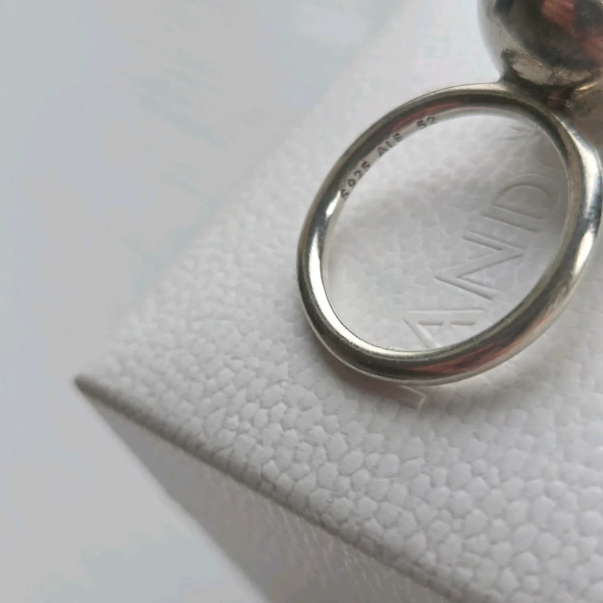 Pandora ring round sparkly purple size 52 - Image 4