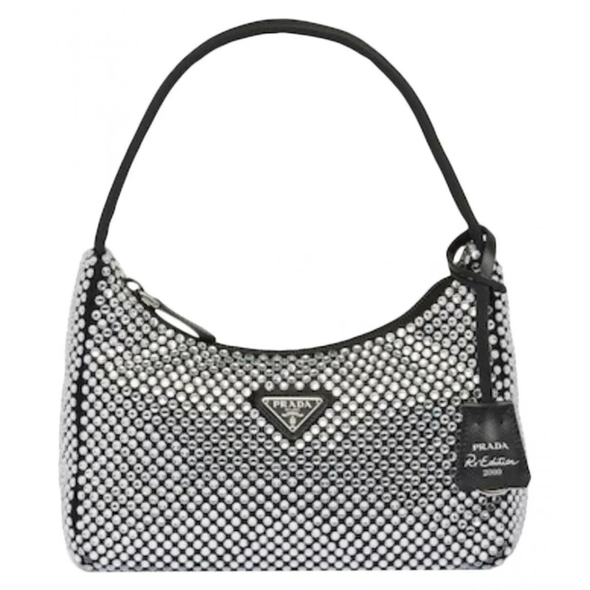 Prada Re-issue 2000 Crystal Embellished Hobo Bag - Image 1