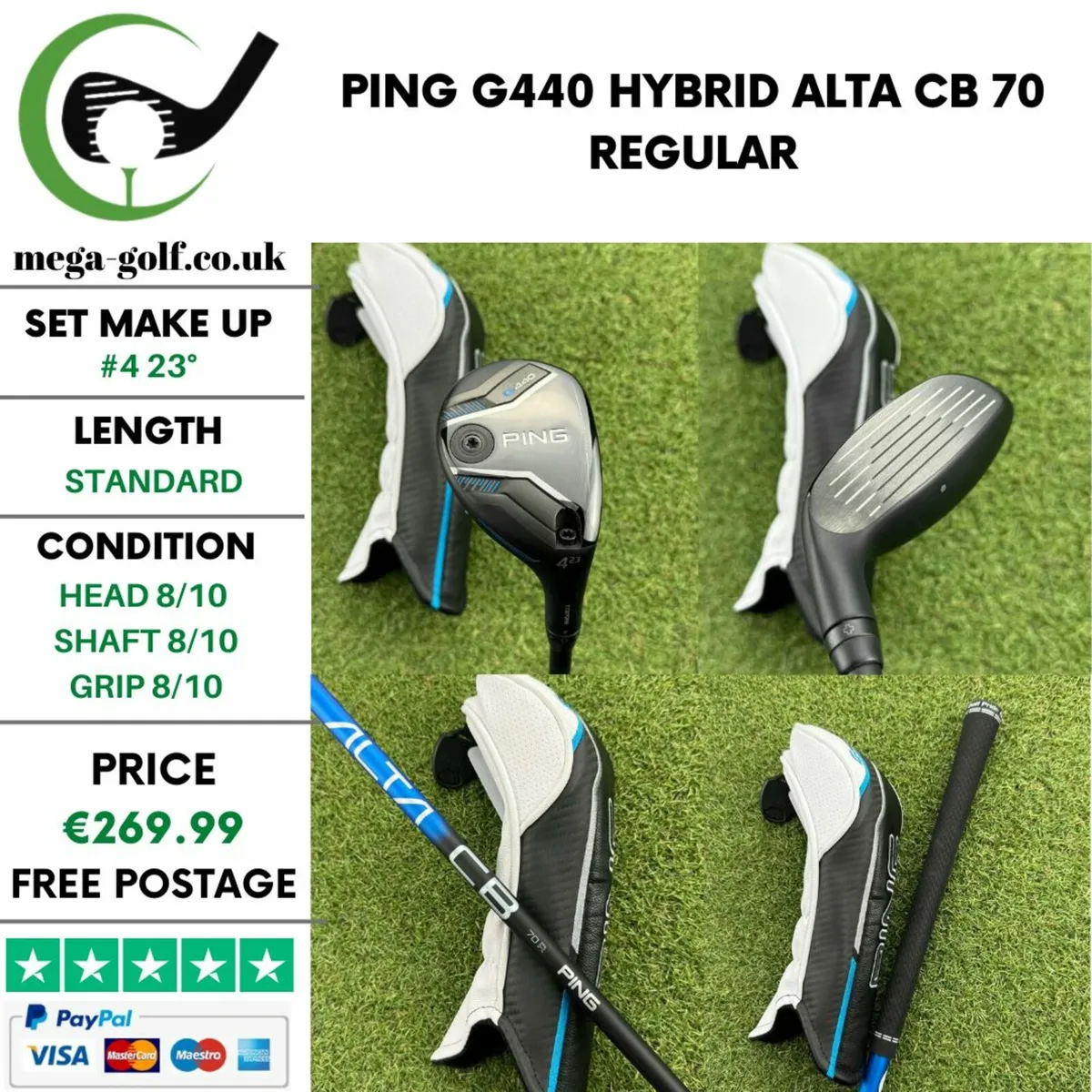 Ping G440 Hybrid / #4 23° / Alta CB 70 Regular - Image 1
