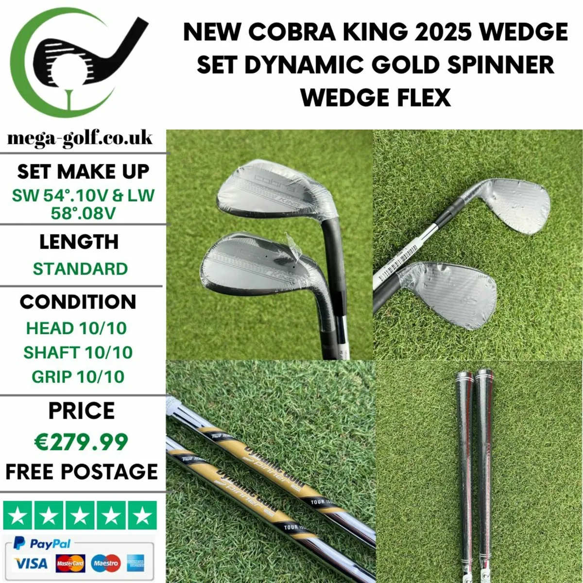 New Cobra King 2025 Wedge Set Sw 54° & Lw 58° - Image 1