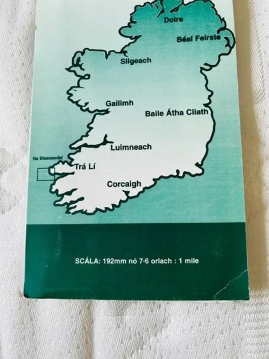 Blasket Island Map. 1991. Irish Language. Ex Cond - Image 3