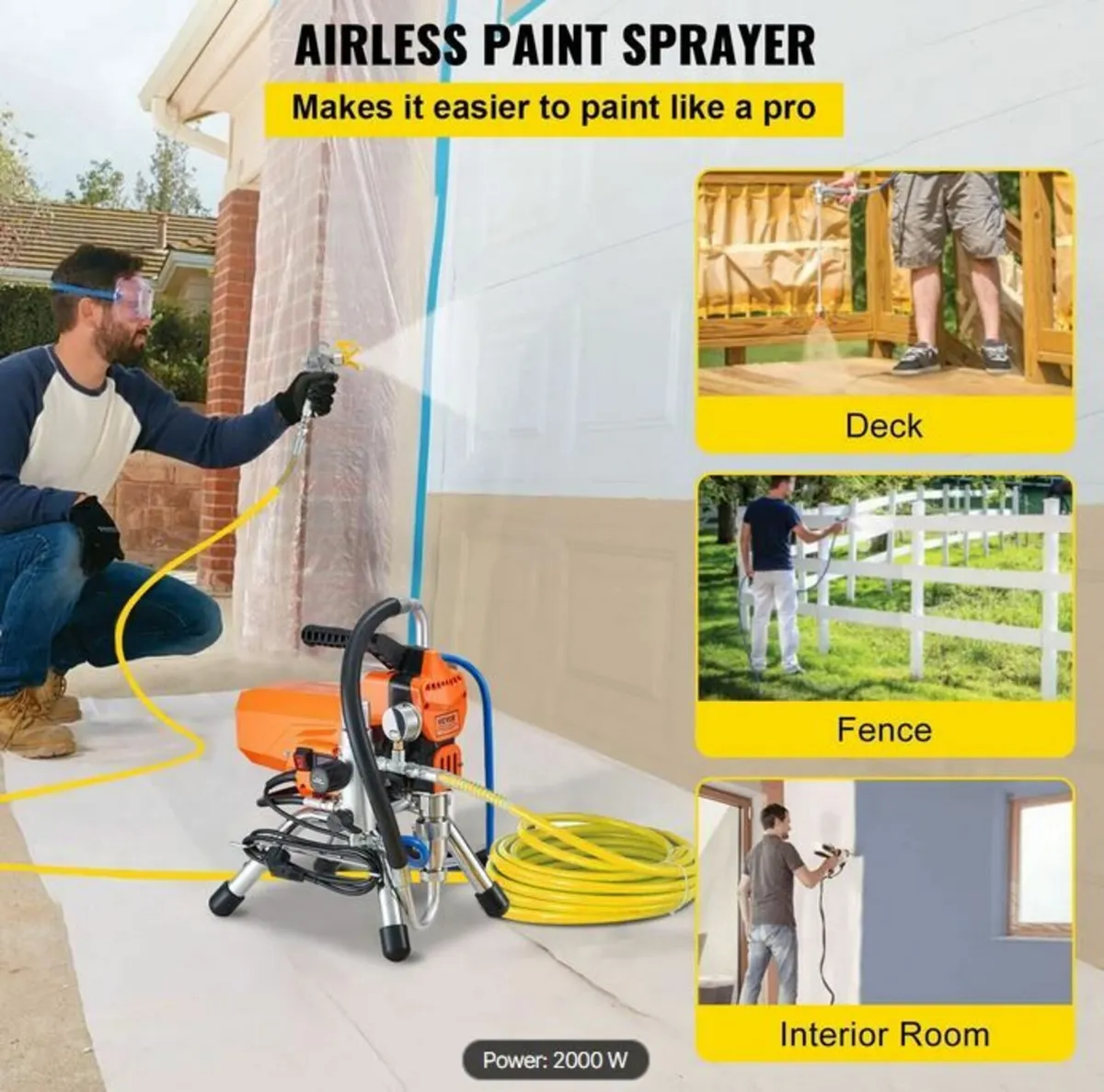 Airless Wall Paint Spray Gun with high pressure - Image 2