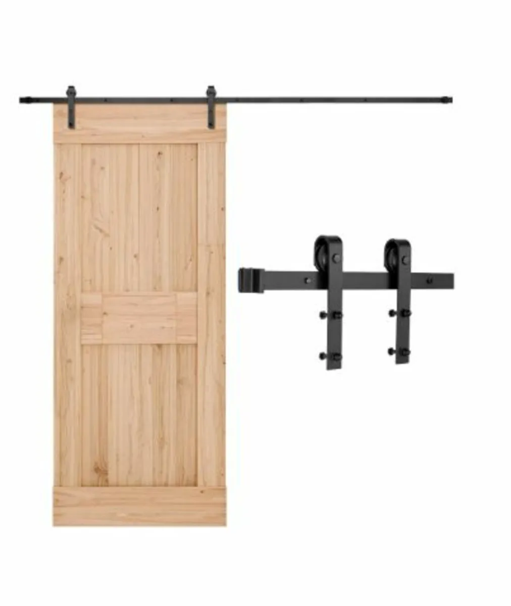 10FT Sliding Barn Door Hardware Kit,330LBS Weight - Image 1