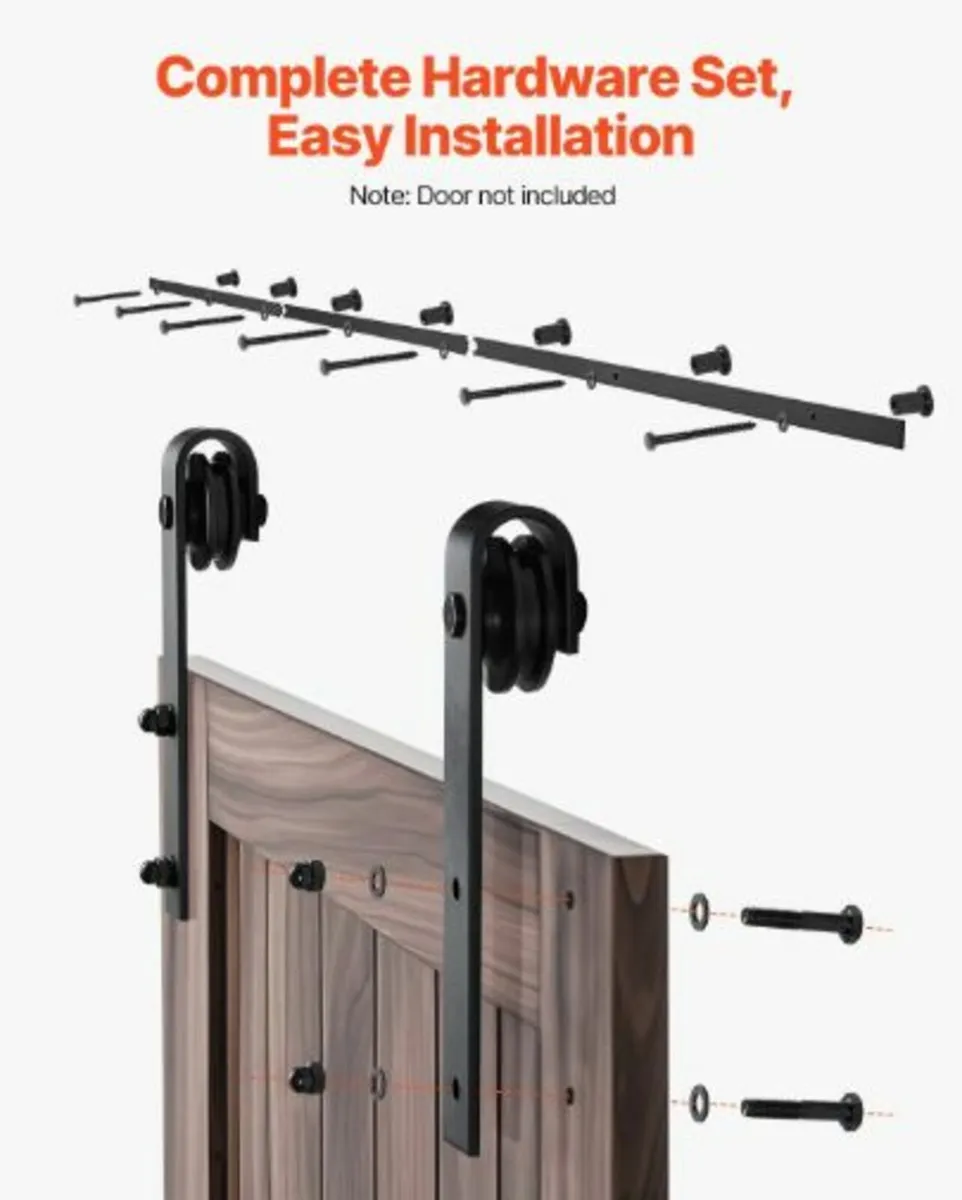10FT Sliding Barn Door Hardware Kit,330LBS Weight - Image 4