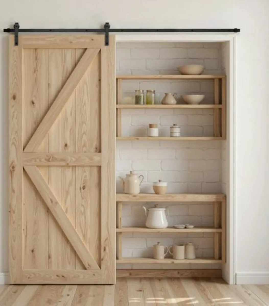 10FT Sliding Barn Door Hardware Kit,330LBS Weight - Image 4