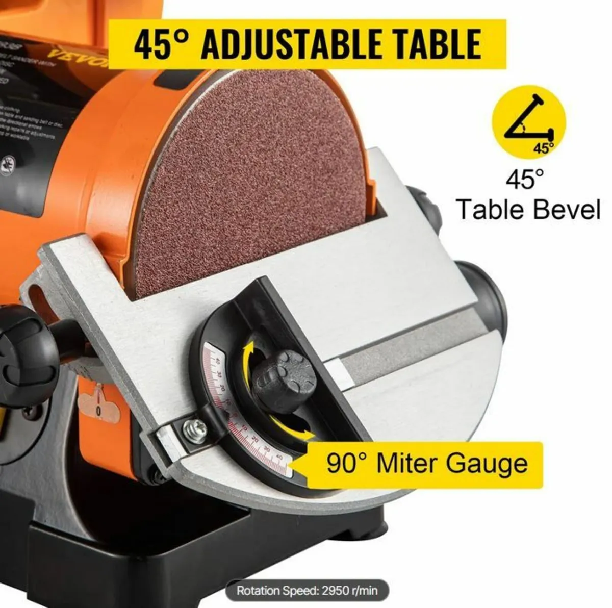 300W Electric Belt & Disc Sander - Image 4