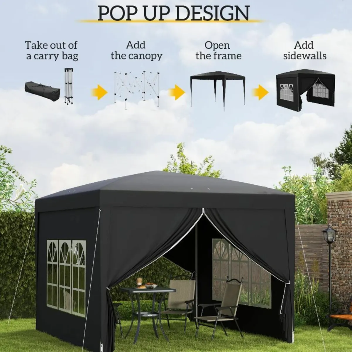 Afordable  3 x 3(m) Pop Up Gazebo - Image 3