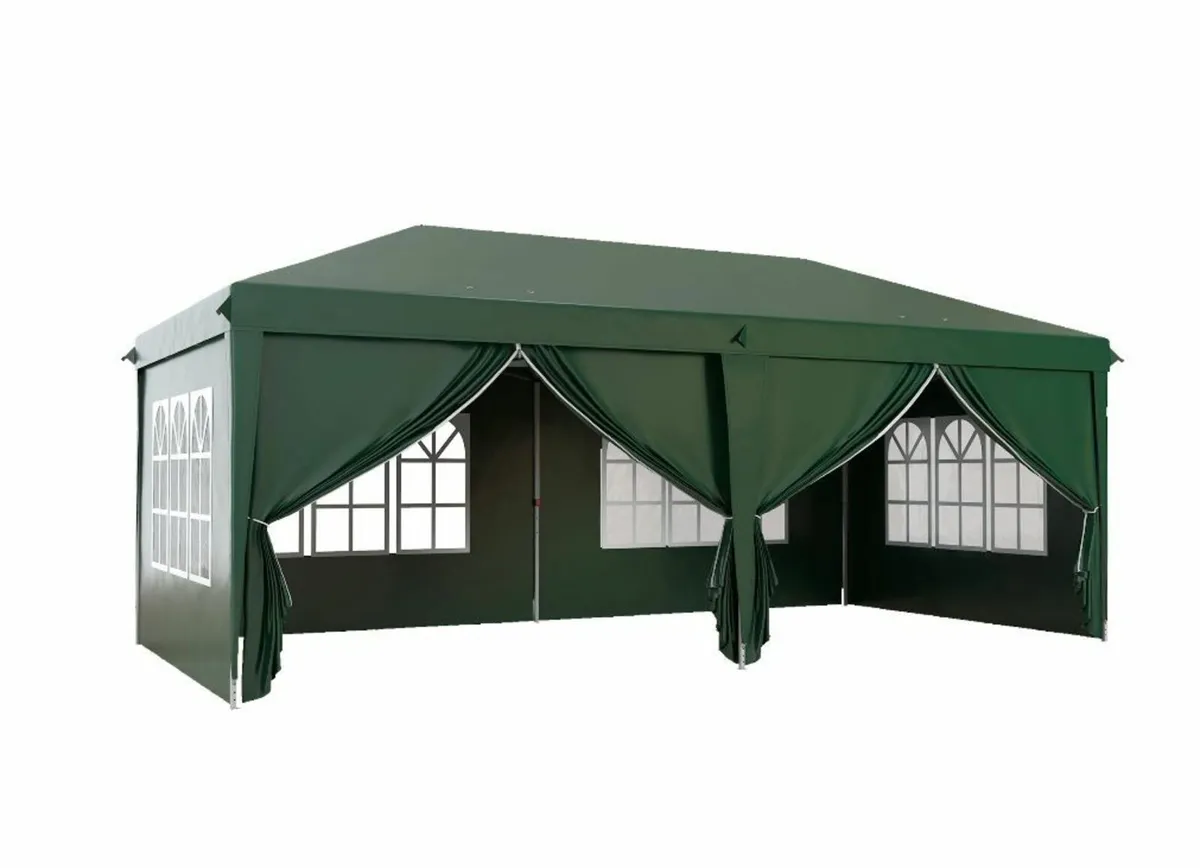 3 x 6m Pop-Up Gazebo, with Curtain Walls - Image 1