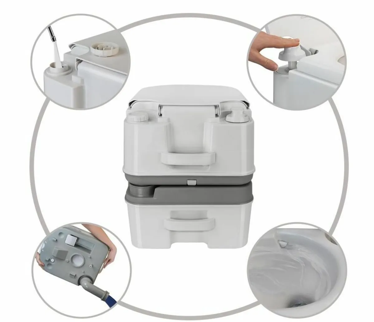 24L  Mobile Camping Toilet - Image 4
