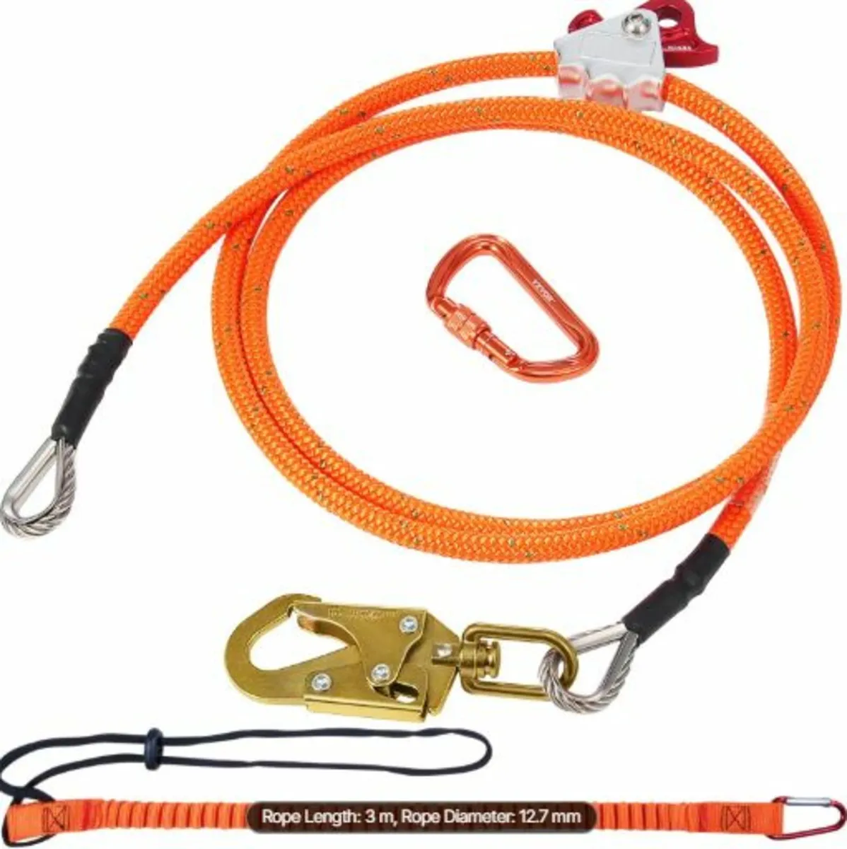 12.7mm Steel Core Flipline,10ft(3m) Arborist Flip - Image 1