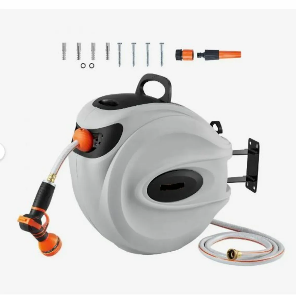 Retractable Garden Hose Reel, 1/2" x 131.23 ft - Image 1