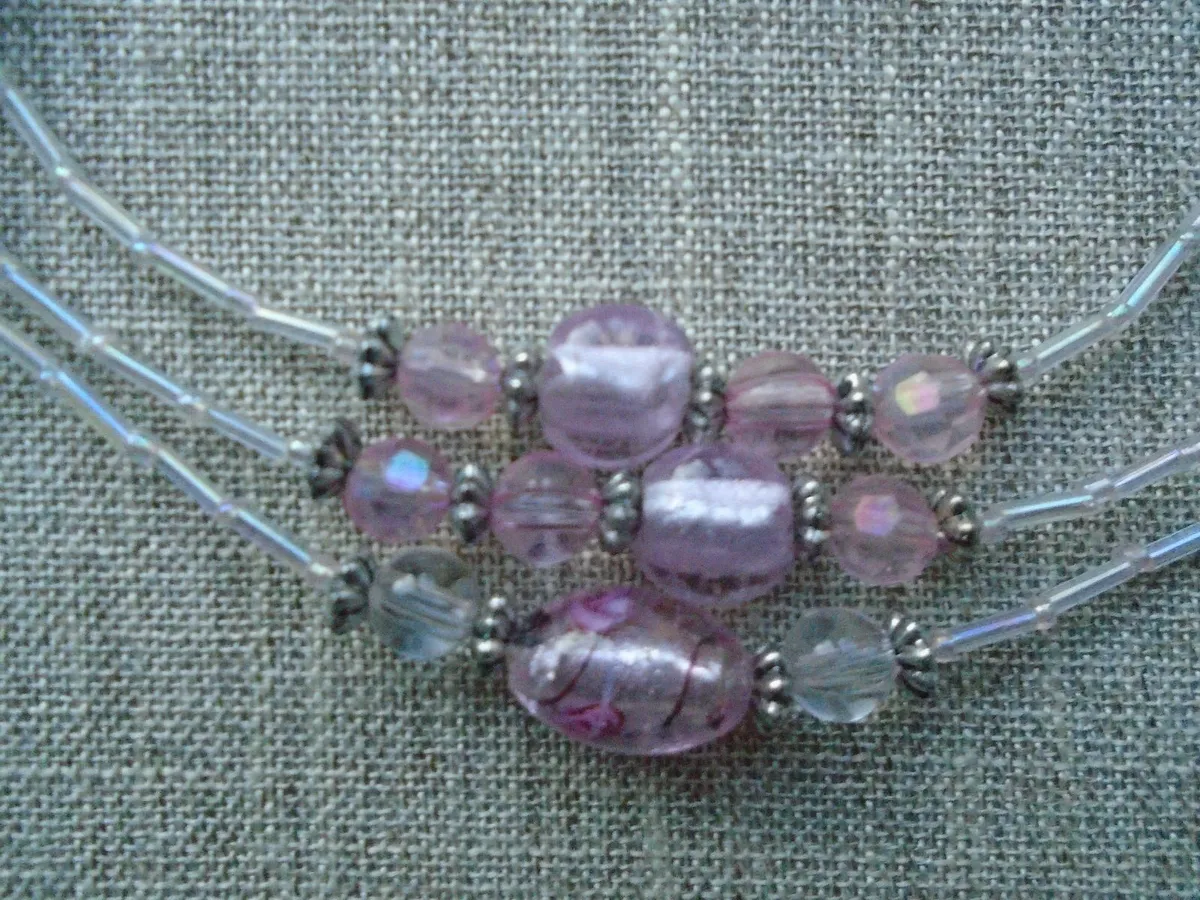 Necklace,jewellery, Pink necklace.Gift - Image 4