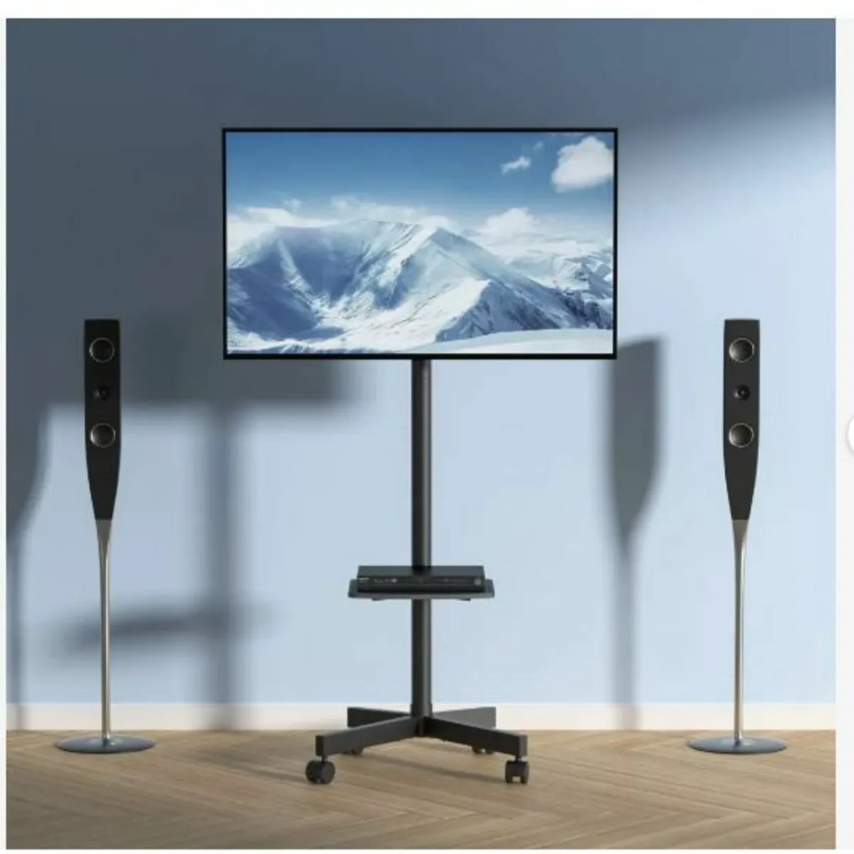 Mobile TV Stand, Mobile TV Cart for 23 to 60 inch - Image 2