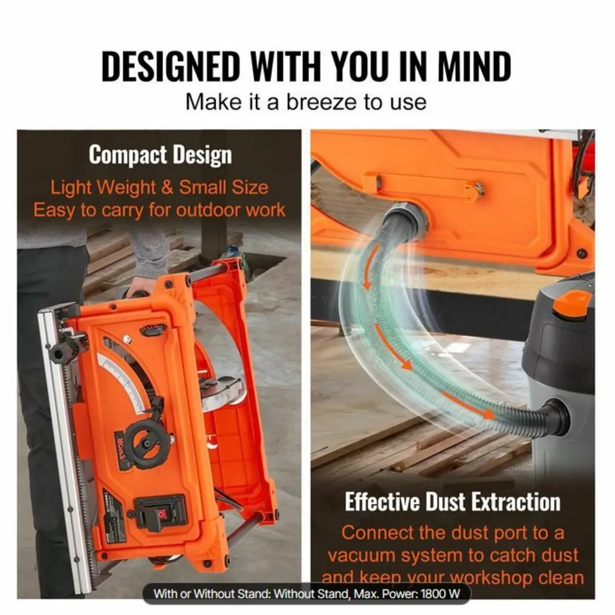 1800 W Table Saw Electric Cutting Machine - Image 4
