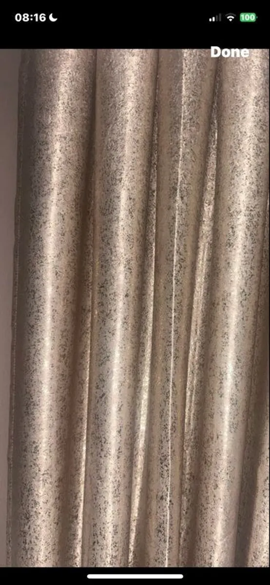 Beautiful Gold  Curtains 90x90 - Image 1