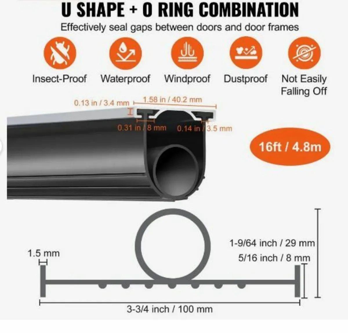 Garage Door Seals Bottom Rubber - Image 2