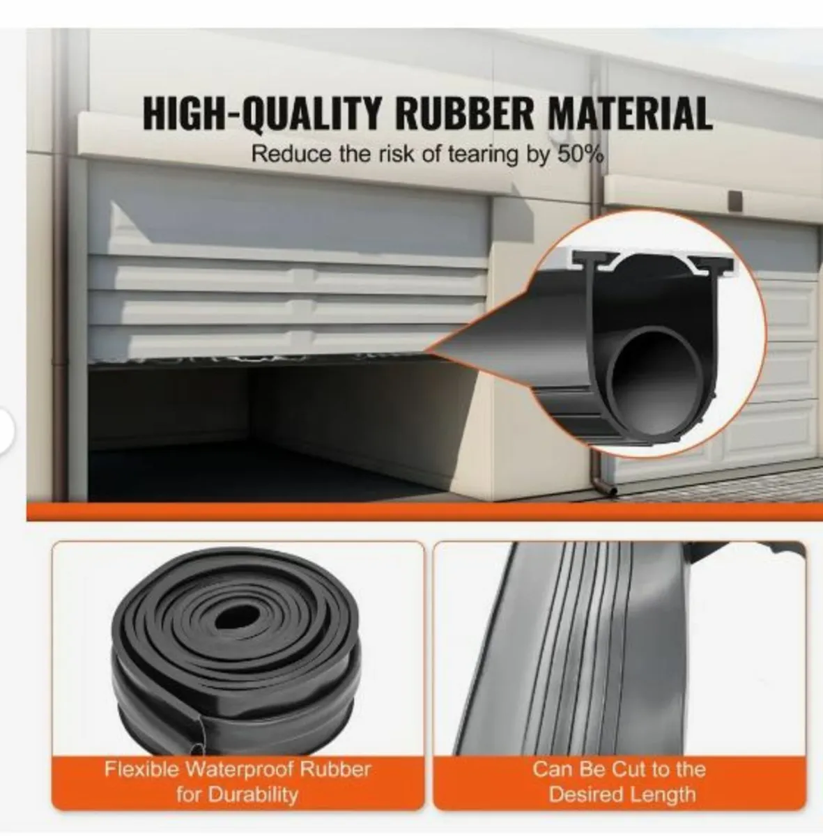 Garage Door Seals Bottom Rubber - Image 3