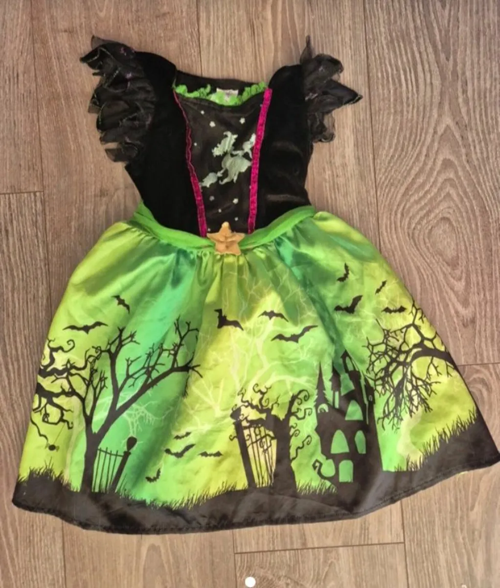 Halloween costume witch's dress age 2-3 years