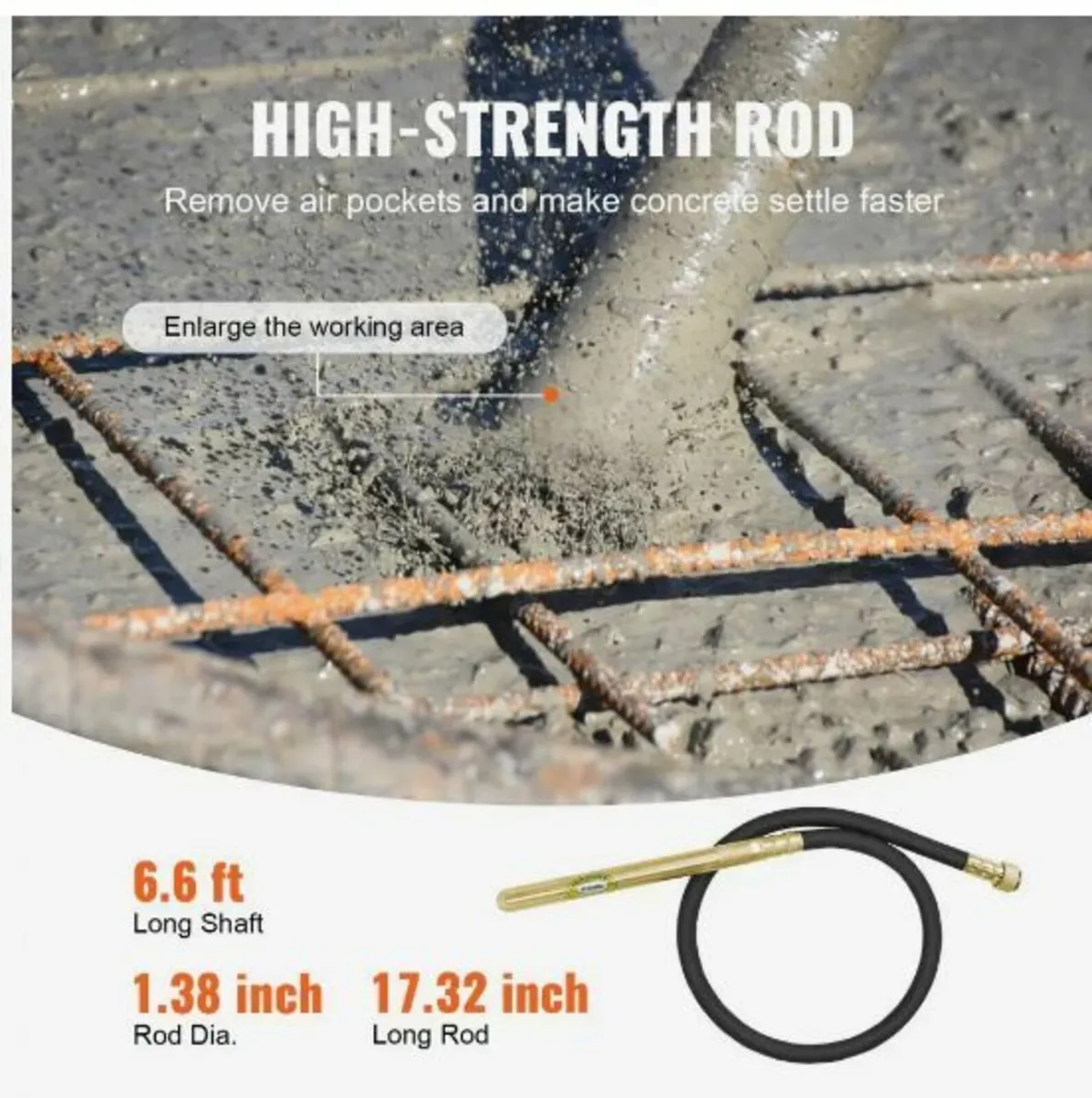 Handheld Concrete Vibrator, 960W - Image 4