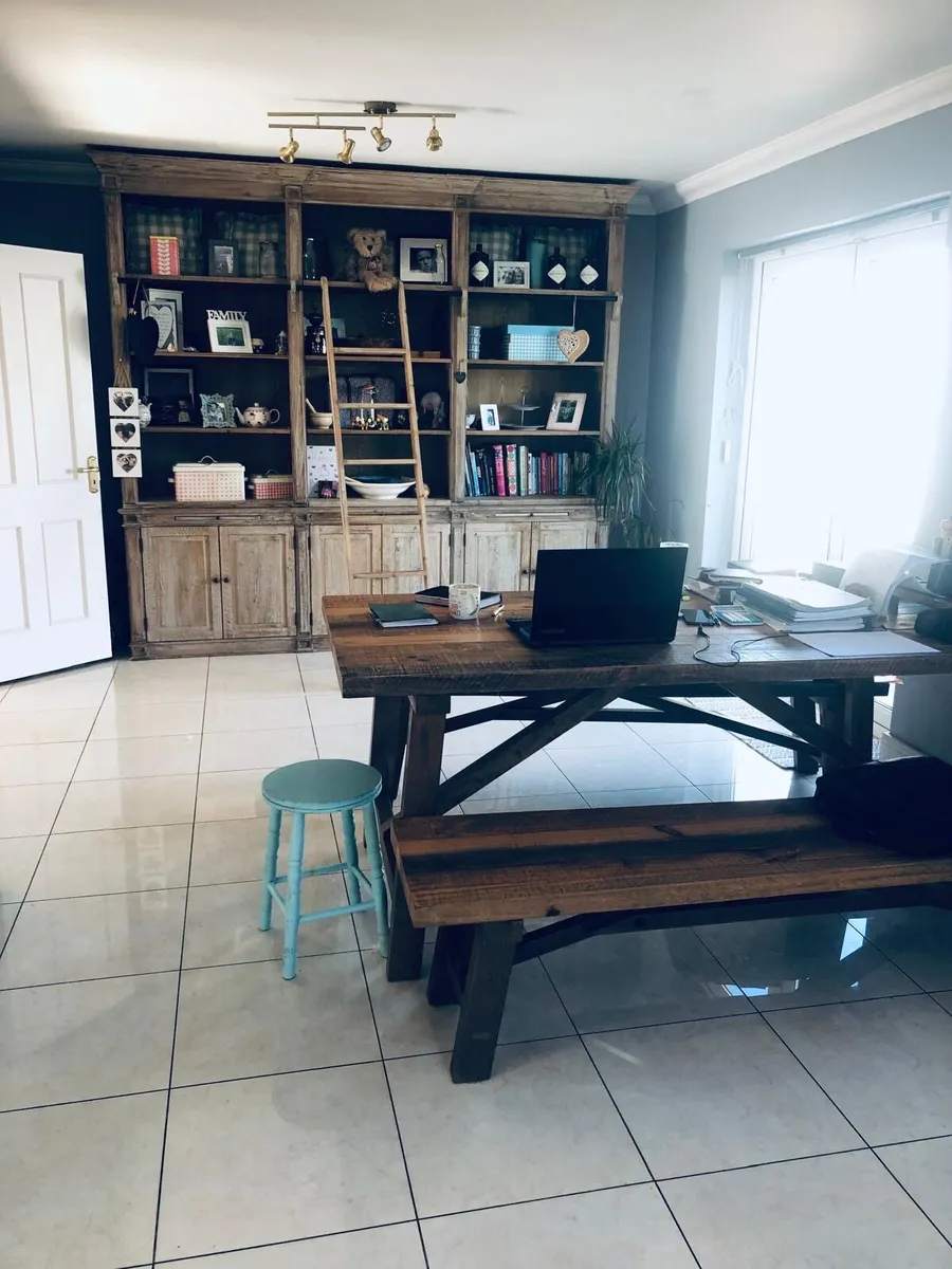 Book case cabinet with ladder - Image 1